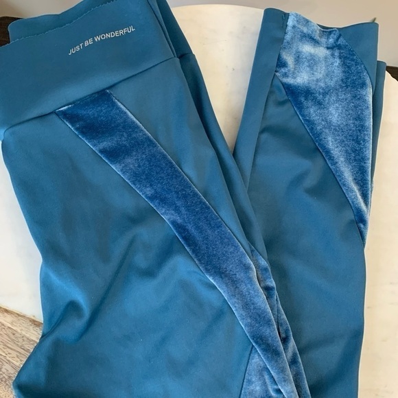 ZARA Girls Just Be Wonderful Teal Pants Leggings Size 11-12(Girls Large) - Picture 8 of 9